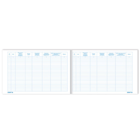 Журнал дезинфекции помещения, 48 л., картон, блок офсет, А4 292х200 мм, STAFF, 130261 - МСК «Форвард»