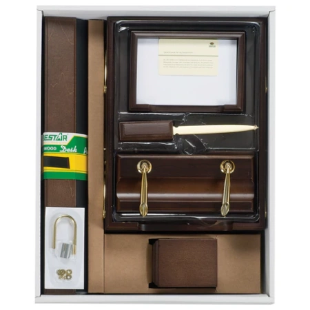 Набор подарочный настольный BESTAR "Artemis" из дерева, 10 предметов, цвет "орех", 236357 - МСК «Форвард»