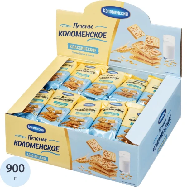 Печенье сахарное Коломенское классическое (30шт по 30 г) шоу-бокс 1516 2050652 - МСК «Форвард»