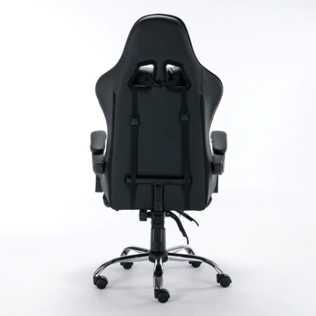 Кресло компьютерное BRABIX "Dexter GM-135", подножка, две подушки, экокожа, черное, 532800 - МСК «Форвард»