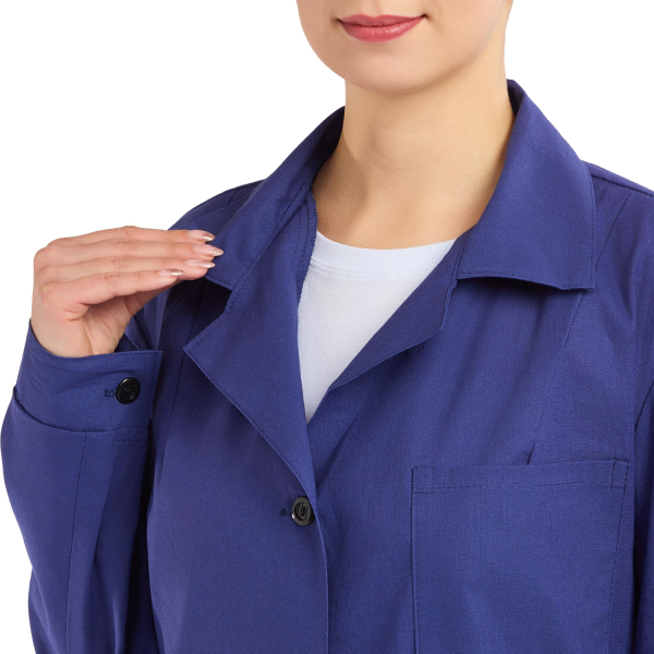 Халат рабочий у02-ХЛ женский синий (размер 52-54, рост 170-176) 150699 ЧЕСТНЫЙ ЗНАК! - МСК «Форвард»