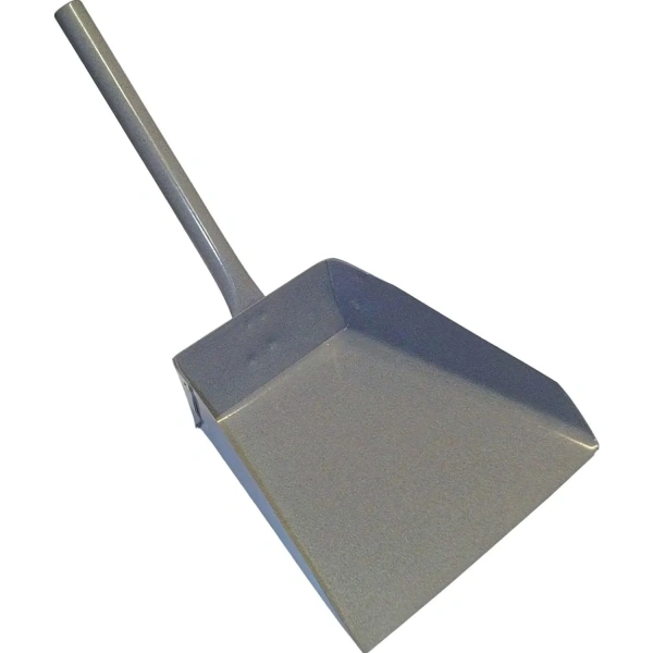 Совок для мусора металл окрашенный с металлической ручкой 8534 (ширина 18 см, ручка 15.3 см) 1770185 - МСК «Форвард»