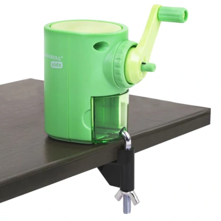 Точилка механическая BRAUBERG KIDS, для простых и цветных карандашей, цвет корпуса ассорти, 272006 - МСК «Форвард»