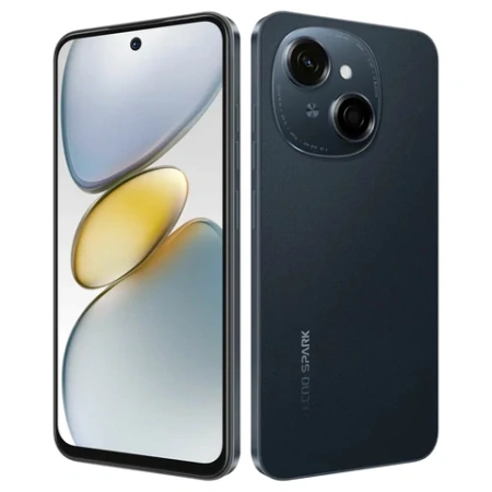 Смартфон TECNO SPARK GO1, 2 SIM, 6,67", 4.5G, 13/8 Мп, 4/64 ГБ, черный, пластик, TCN-KL4.4.64.BK 263201 - МСК «Форвард»