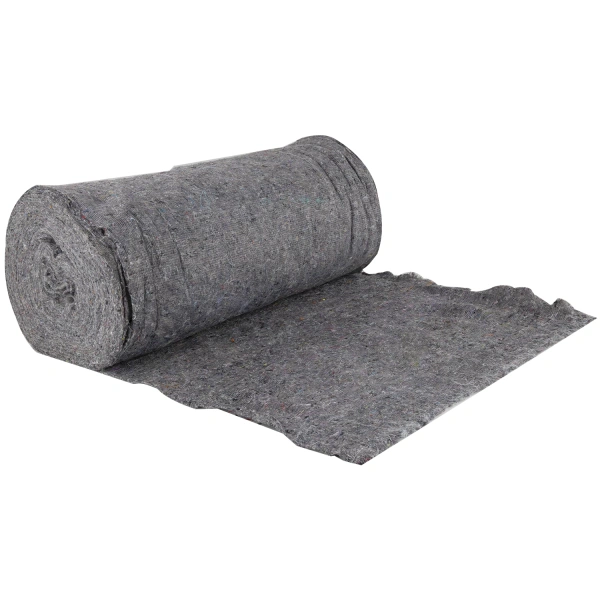 Полотно ХПП холстопрошивное ПЛОТНОЕ серое, 0,75х50м, 180(±10)г/м2, шаг 2,5мм, LAIMA Стандарт, 605541