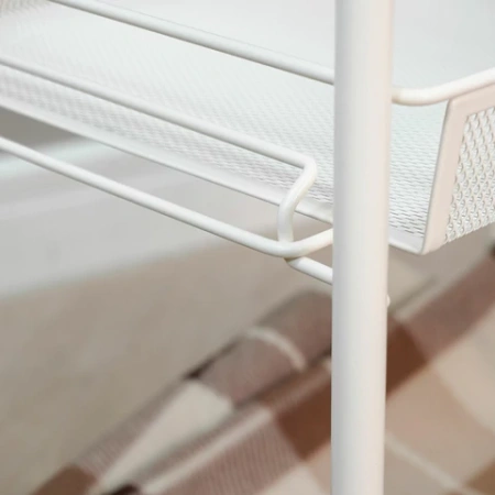 Этажерка офисно-бытовая "Ладья-33КС", 650х450х300 мм, 2 яруса + столик, металл, белая, Э 356 Б 700933 - МСК «Форвард»