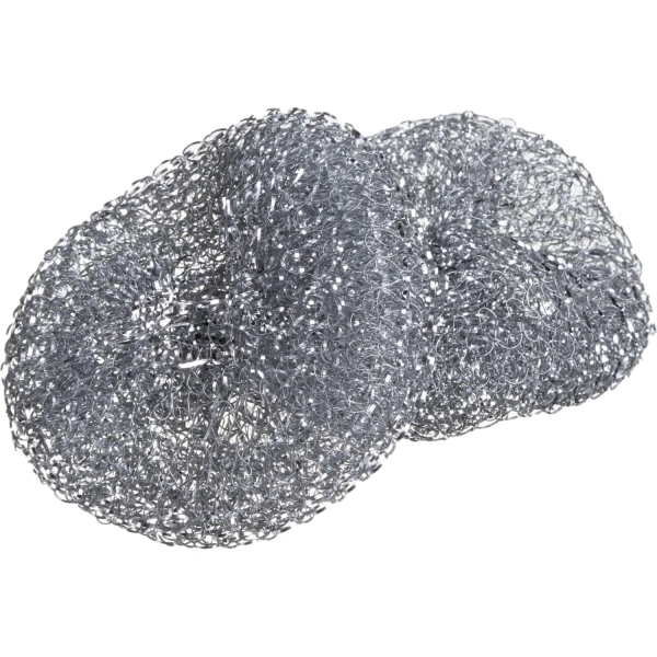 Губка (мочалка) металлическая 12г 8*8 КОМПЛЕКТ 3штуки для посуды, гриля, плиты, YORK, 003010 739684 - МСК «Форвард»