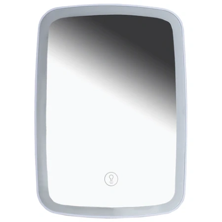 Зеркало настольное с LED-подсветкой для макияжа, 24х17 см, 3 режима свечения, аккумулятор 800 mAh, цвет белый, WBZ (ВБЗ), 609333 - МСК «Форвард»