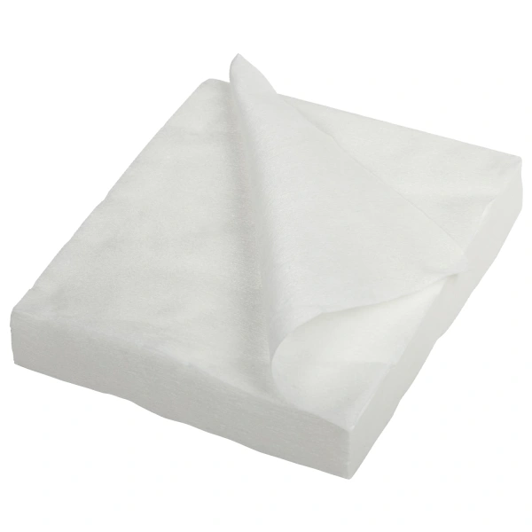 Салфетка одноразовая белая 20х20 см, КОМПЛЕКТ 100 шт., спанлейс, 40 г/м2, ЧИСТОВЬЕ,630229 