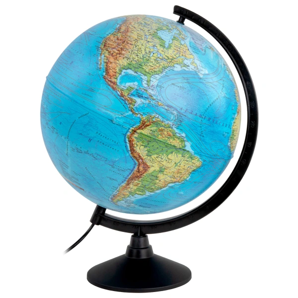 Глобус физический/политический Globen Классик, диаметр 320 мм, с подсветкой, К013200101 454431