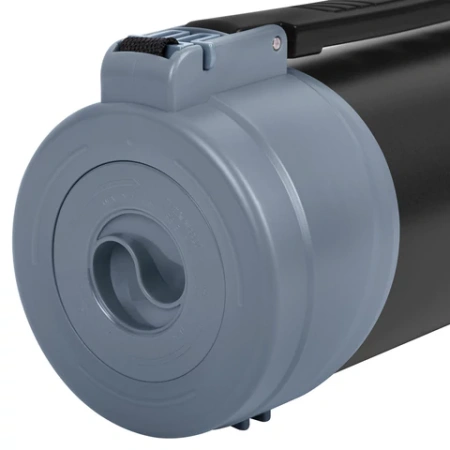 Термос классический, нержавеющая сталь 2 л, черно-серый, 2 кружки, ручка + ремешок, TAIGARU (ТАЙГАРУ), 608818 - МСК «Форвард»