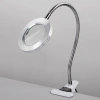 Лупа настольная на прищепке с LED-ПОДСВЕТКОЙ, диаметр 75 мм, увеличение 3, BRAUBERG, 455931 - МСК «Форвард»