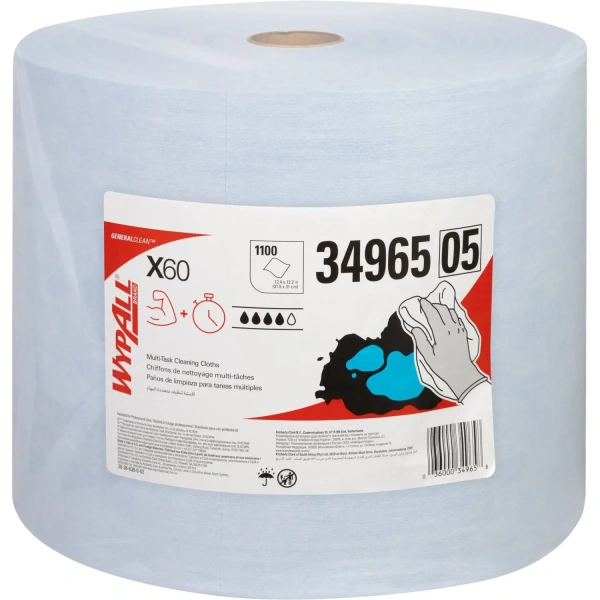 Материал протирочный нетканый в рулоне Kimberly-Clark 1100 листов 31x31.5 см голубой 1-слойный 62 г/кв.м 34965 972832 - МСК «Форвард»
