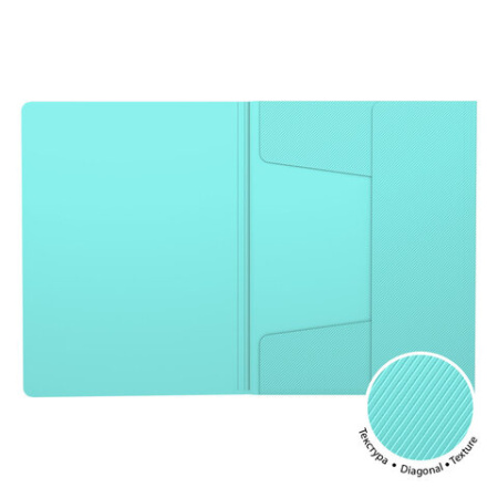 Папка на резинках ERICH KRAUSE "Diagonal Pastel", до 300 листов, ассорти, 600 мкм, 50400 272939 - МСК «Форвард»