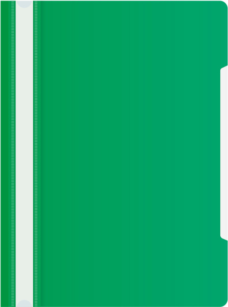 Скоросшиватель Бюрократ пластик PS20GRN A4 прозрач.верх.лист зеленый 0.12/0.16