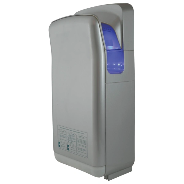 Сушилка для рук KSITEX M-6666С JET,1900Вт,погружного типа,время сушки 10 секунд, пластик,серебристая 601802