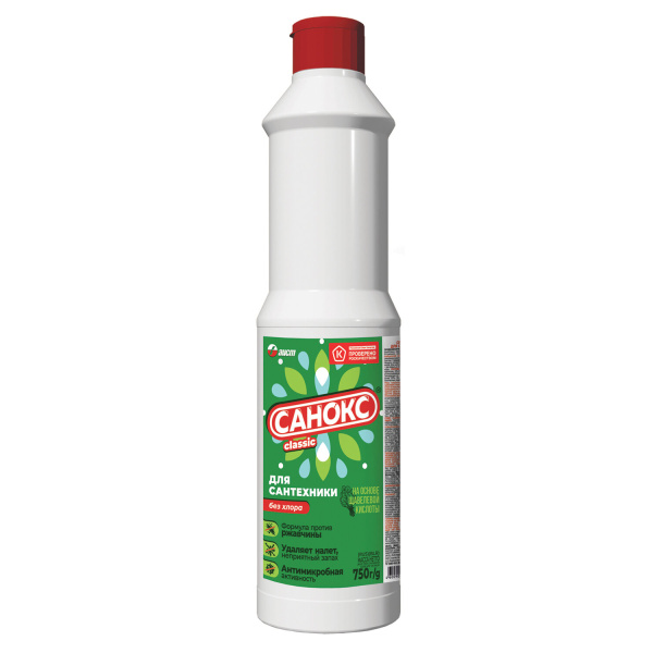 Средство для удаления ржавчины и известкового налета 750г САНОКС, 4303010007 604872