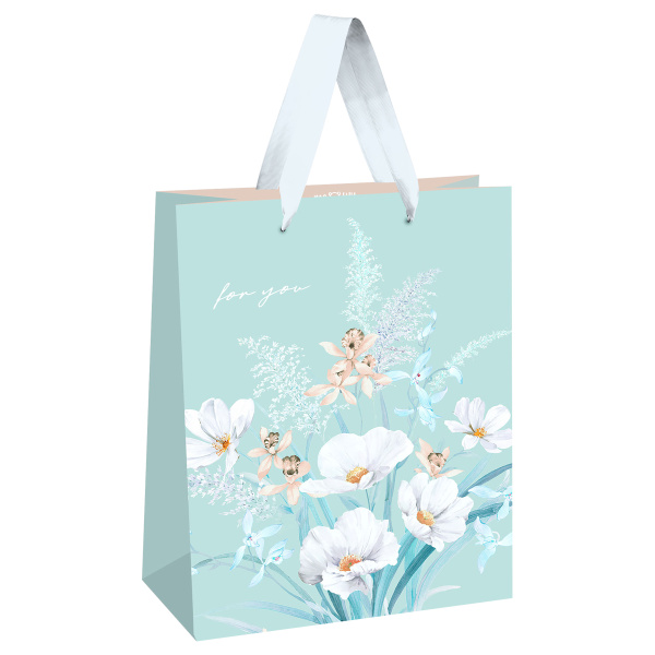Пакет подарочный 11*14*6,5см MESHU "Bouquets", матовая ламинация MS_66222 382363