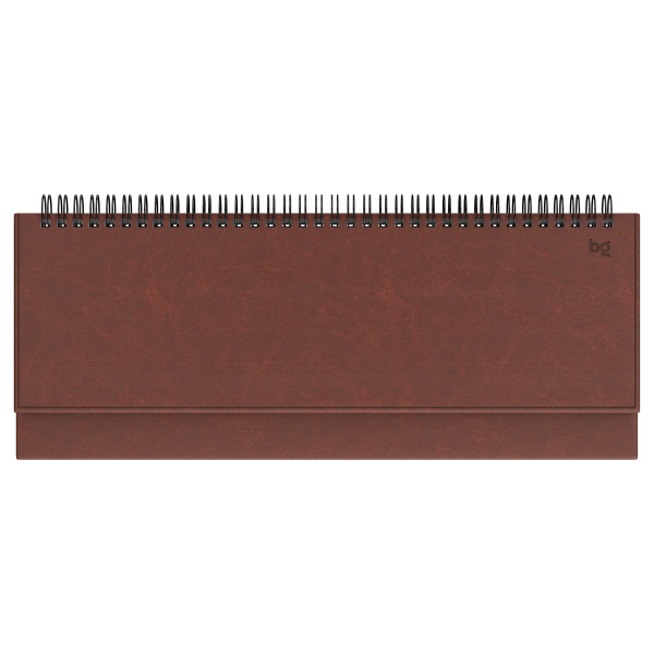 Планинг недатированный, 56л., 330*130мм, кожзам, BG "Небраска", коричневый 370463