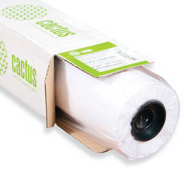 Рулон для плоттера 610мм х 45,7м, втулка 50,8мм, 80г/м2  белизна CIE 171%, CACTUS (CS-LFP80-610457) 113842