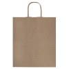 Крафт-пакет бумажный 22х12х25 см, КОМПЛЕКТ 50 шт., крученые ручки, плотность 90 г/м2, LAIMA ECO CRAFT, 609684 - МСК «Форвард»