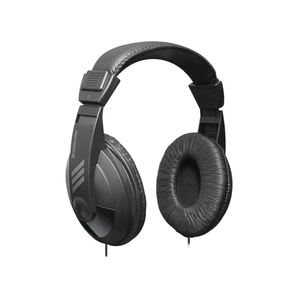 Наушники DEFENDER HN-751, проводные, 2м, стерео, полноразмерные, регулятор громкости 63751 510476