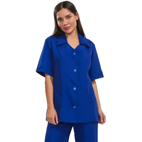 Костюм для горничных и уборщиц у12-КБР васильковый (размер 112-116 (56-58), рост 158-164) 661167 - МСК «Форвард»