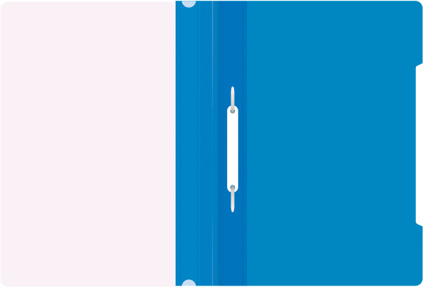 Скоросшиватель Бюрократ пластик PS20BLUE A4 прозрач.верх.лист синий 0.12/0.16 - МСК «Форвард»