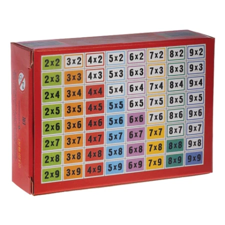 Пособия для детей "Таблица умножения" 64 карточки, 60х85 мм, HATBER, НП_19209 665845 - МСК «Форвард»