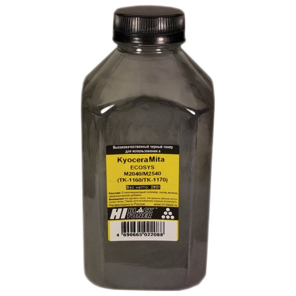Тонер HI-BLACK для KYOCERA ECOSYS M2040/2540/2640, фасовка 290г 9912214900912 362959