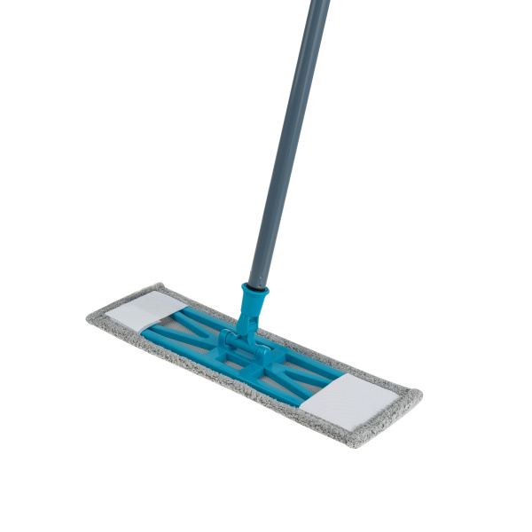Швабра VEGA, ручка 110см, пласт.флаунд. 40см, насадка микрофибра (карман+липучка) 370064 - МСК «Форвард»