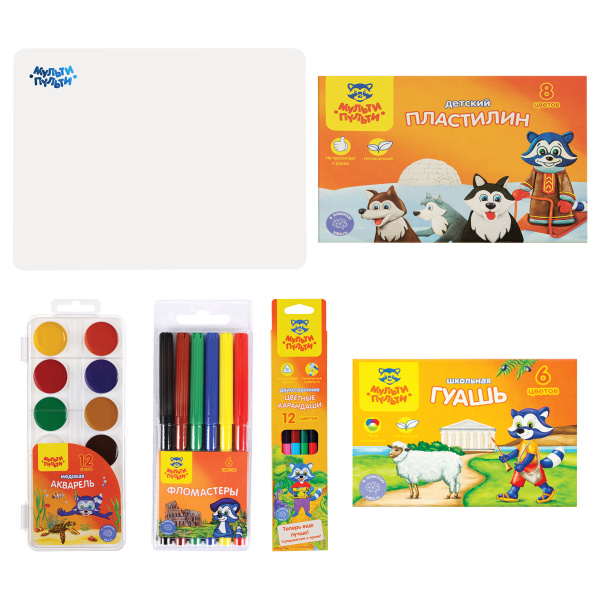 Набор первоклассника Мульти-Пульти, в подарочной коробке, 28 предметов НП_24722 276957 - МСК «Форвард»