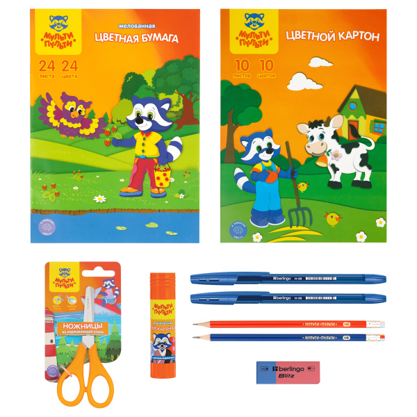 Набор первоклассника Мульти-Пульти, в подарочной коробке, 28 предметов НП_24722 276957 - МСК «Форвард»