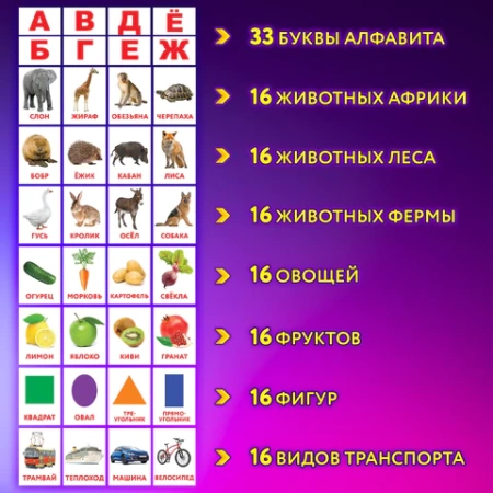 Карточки Домана, 8 развивающих брошюр по методике ГЛЕННА ДОМАНА, 145 изображений, ЮНЛАНДИЯ, 691022 - МСК «Форвард»