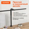 Бестеневая лампа / светильник на струбцине, LED, 16 Вт, черный, высота 75 см, DASWERK (ДАСВЕРК), 238331 - МСК «Форвард»