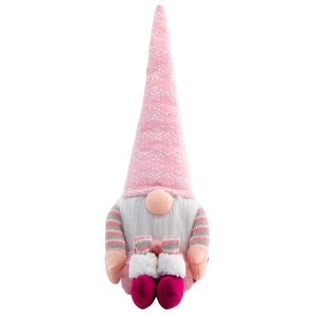 Украшение новогоднее интерьерное 70 см "Гном с сердечком", полиэстер, ЗОЛОТАЯ СКАЗКА, 592524 - МСК «Форвард»