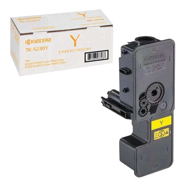Тонер-картридж KYOCERA (TK-5230Y)  ECOSYS P5021cdn/cdw/M5521cdn/cdw, желтый, ресурс 2200стр, ориг. 320857 под заказ 8 дней