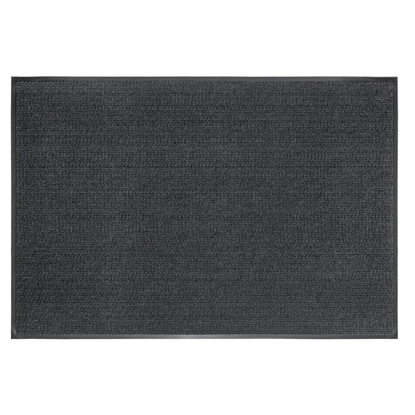 Коврик входной ИЗНОСОСТОЙКИЙ влаговпитывающий 90х150см толщина 8мм ТАФТИНГ серый LAIMA EXPERT 606889