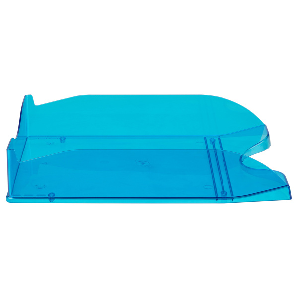 Лоток для бумаг горизонтальный СТАММ "Тропик", тонированный голубой ЛТГ-31253 351659 - МСК «Форвард»