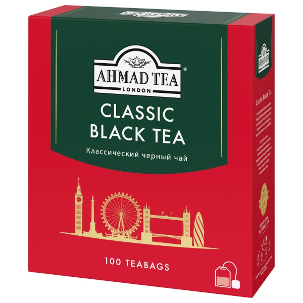 Чай AHMAD "Classic Black Tea" черный, 100 пакетиков по 2 г,1665-08 621285