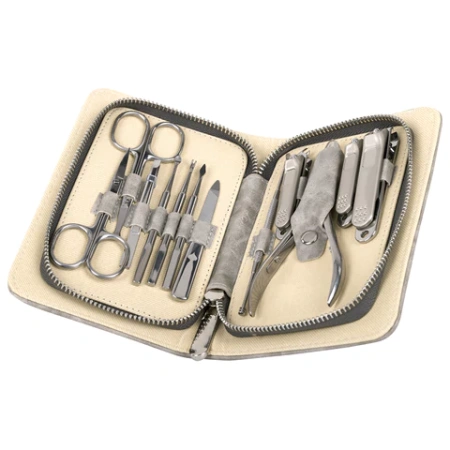 Премиальный набор для маникюра и педикюра 12 в 1 в пенале, PREMIUM, MONTE VITA (МОНТЕ ВИТА), 609495 - МСК «Форвард»