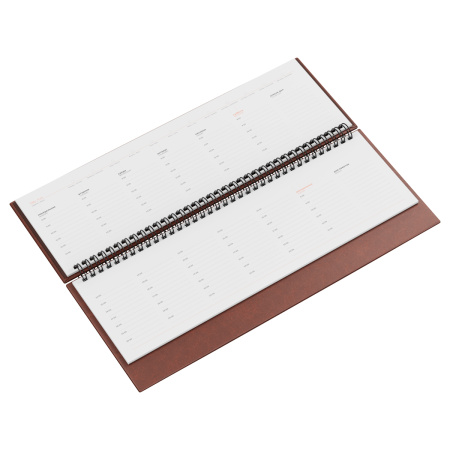 Планинг недатированный, 56л., 330*130мм, кожзам, BG "Небраска", коричневый 370463 - МСК «Форвард»