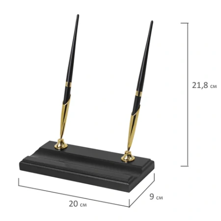 Набор подарочный настольный BESTAR "Titan" из дерева, 8 предметов, цвет "черное дерево", 237217 - МСК «Форвард»