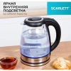 Чайник SCARLETT SC-EK27G88, 1,8 л, 1800 Вт, закрытый нагревательный элемент, стекло, черный 457207 - МСК «Форвард»