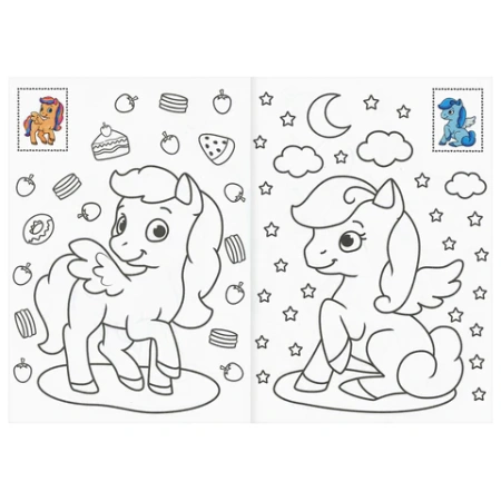 Книжка-раскраска С СИЯЮЩИМИ НАКЛЕЙКАМИ, АССОРТИ дизайнов, 195х276 мм, 16 стр., ПП PROF-PRESS 690967 - МСК «Форвард»