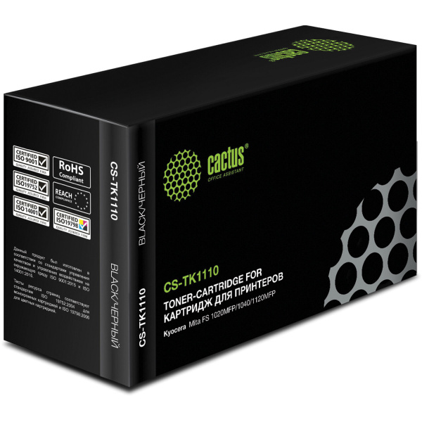 Тонер-картридж CACTUS (CS-TK1110) для KYOCERA FS-1040/1020/1120, ресурс 2500 стр CS-TK1110 320775