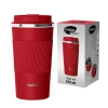 Термокружка 510 мл JOYLUX (ДЖОЙЛЮКС) EVERY DAY, нержавеющая сталь SUS304, силиконовый рукав, красный матовый, 700294 - МСК «Форвард»
