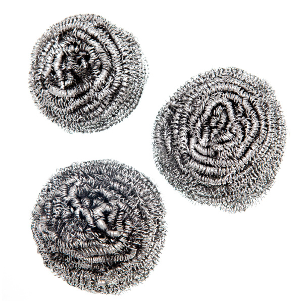 Губки (мочалки) металлические 20г 6*5см КОМПЛЕКТ 3штуки OfficeClean спиральные 265291 - МСК «Форвард»