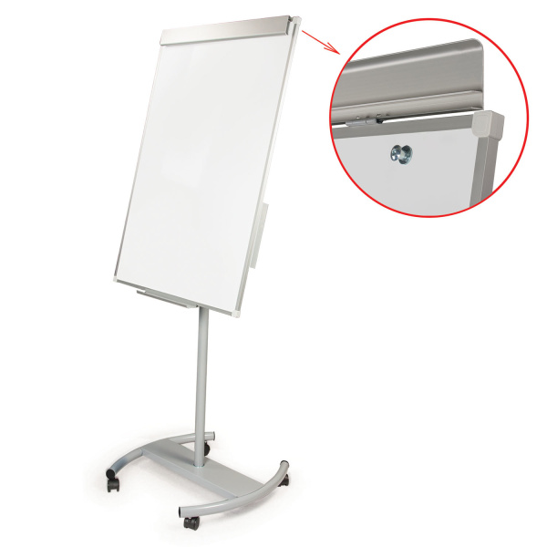 Доска-флипчарт магн-маркерная 70х100см, передвиж, ГАРАНТИЯ 10 ЛЕТ, РОССИЯ, BRAUBERG Стандарт, 235527