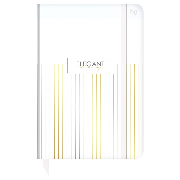 Ежедневник недатированный А5, 136л., 7БЦ BG "Minimal. White", глянцевая ламинация, отд. фольгой DuА5_64350 376403 - МСК «Форвард»